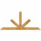 Ekena Millwork Saratoga Rough Sawn Timber Gable Bracket, Western Red Cedar, 96"W x 44"H x 6"D x 6"F, 11/12 Pitch GBW096X44X0606SAR00RWR - alternate 1